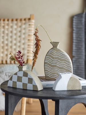 Dekorationsvas Natur Terrakotta Nezha Set om 3 | Bloomingville