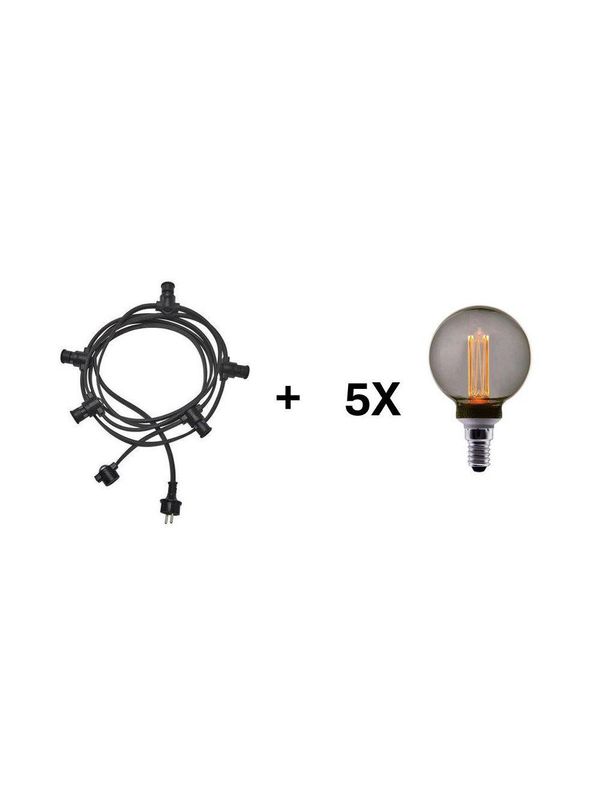 PR Home Future LED pkt E14 5x smoky G80, 4,2m