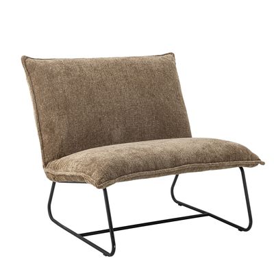Cape Loungefåtölj Brun Återvunnen polyester H80cm Bloomingville