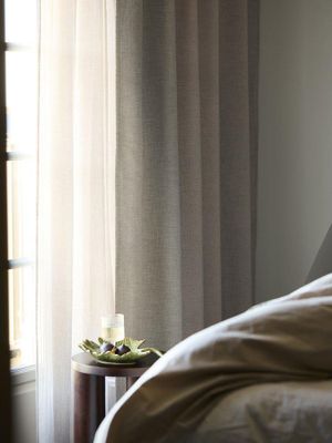 Svanefors Sten Gardin 2-pack Beige 130x280 cm