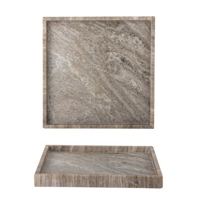 Bricka Brun Marmor Majsa | Bloomingville