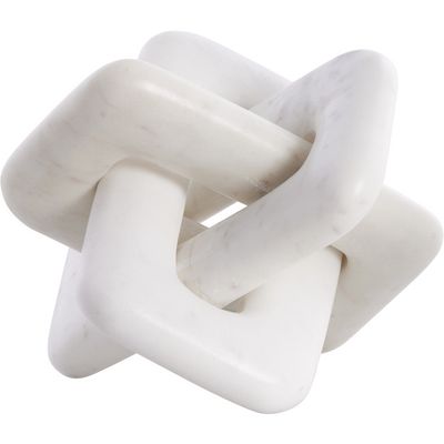 Lene Bjerre Ellia Dekoration Vit Marmor H15 cm