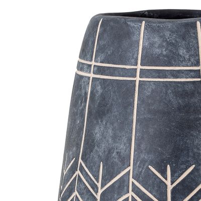 Dekorationsvas Svart Keramik Mahi | Bloomingville