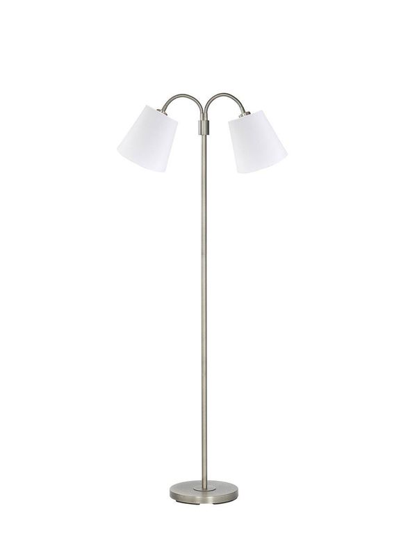 PR Home Amy golvfot flex 2 arm inkl skärm Silver