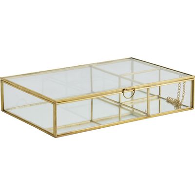 Lene Bjerre Laura Förvaringslåda Guld Metall 25x16.5 cm