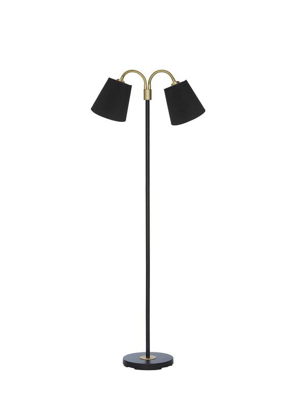 PR Home Amy golvfot flex 2 arm inkl skärm Svart