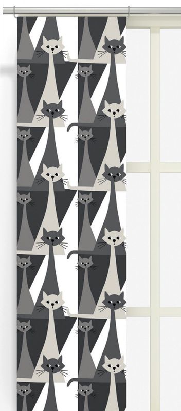 Kitty grå panellängd 2 pack Arvidssons Textil