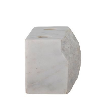 Ljusstake Vit Marmor Magie | Bloomingville