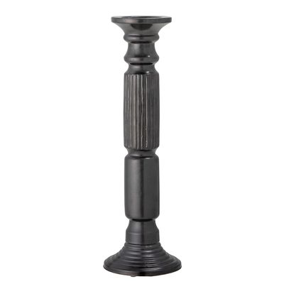 Ljusstake Svart Keramik Millas | Bloomingville