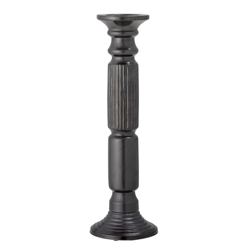 Ljusstake Svart Keramik Millas | Bloomingville