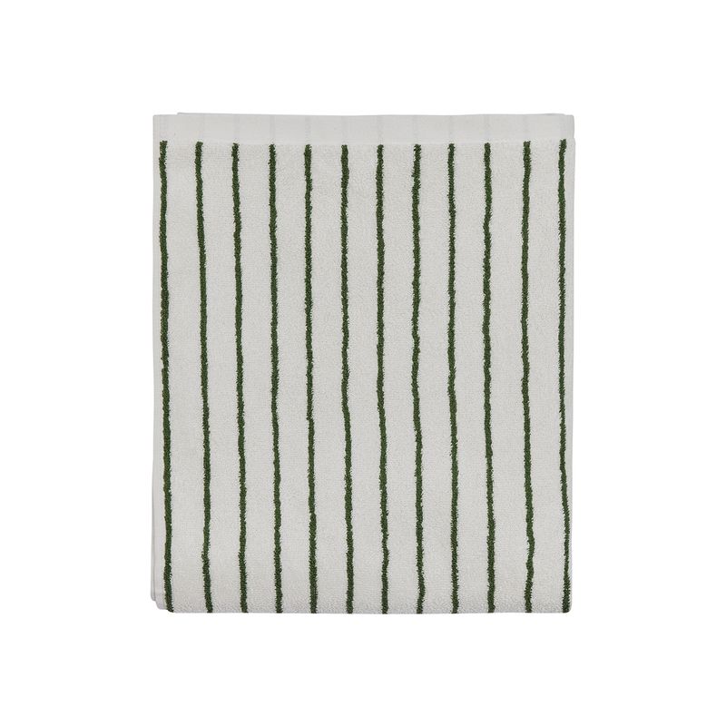 Handduk Offwhite / Grön Ekologisk Bomull OYOY LIVING