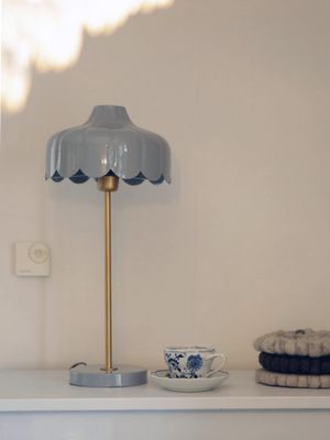 PR Home Wells Bordslampa Denim/guld 50cm