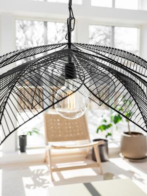 Elm Taklampa Svart 70cm PR Home