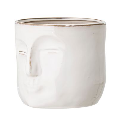Kruka Vit Stengods Ignacia | Bloomingville