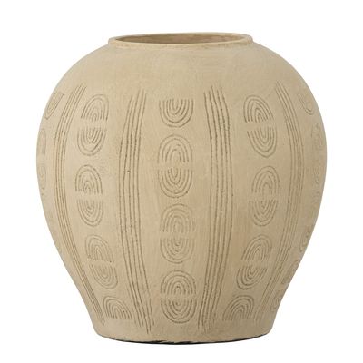 Taym Dekorationsvas Natur Terrakotta Ø20cm Bloomingville