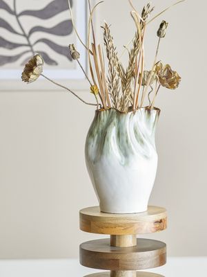 Nisha Vas Grön Stengods Ø22.5cm Bloomingville