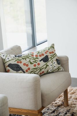 Körsbärsträdgården, Kuddfodral, Beige, 40X70 cm Almedahls