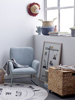 Bloomingville Leopold Matta, Natur, Bomull Ø130 cm