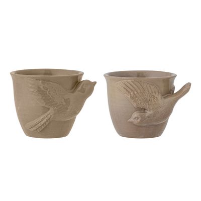 Mugg Brun Stengods Bealu Set om 2 | Bloomingville