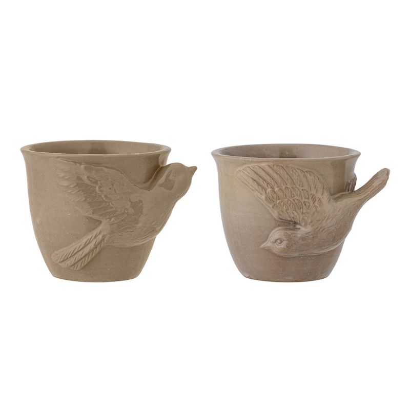 Mugg Brun Stengods Bealu Set om 2 | Bloomingville