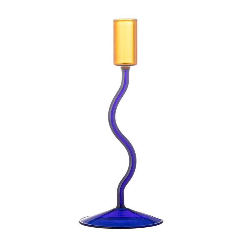 Ljusstake Blå Glas Ada | Bloomingville