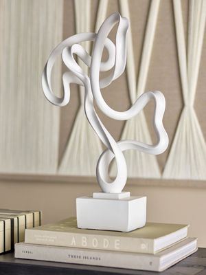 Dekoration Vit Resin Arista | Bloomingville