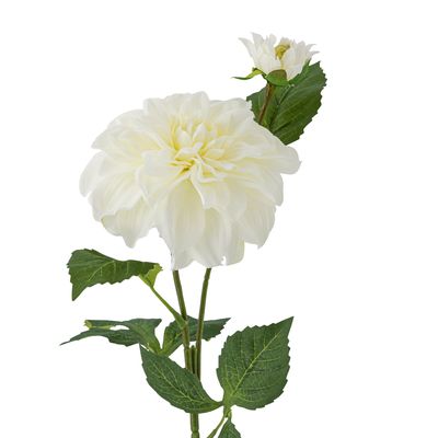 Stjälk Vit Konstgjorda blommor Dahlia | Bloomingville