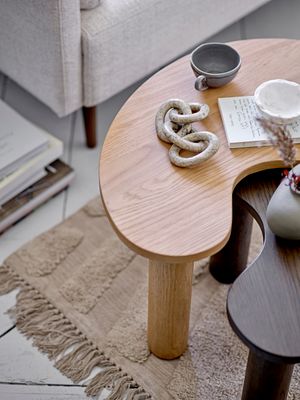 Cappuccinokopp med fat Grå Stengods Raben Set om 2 | Bloomingville