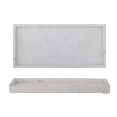 Bricka Vit Marmor Majsa | Bloomingville