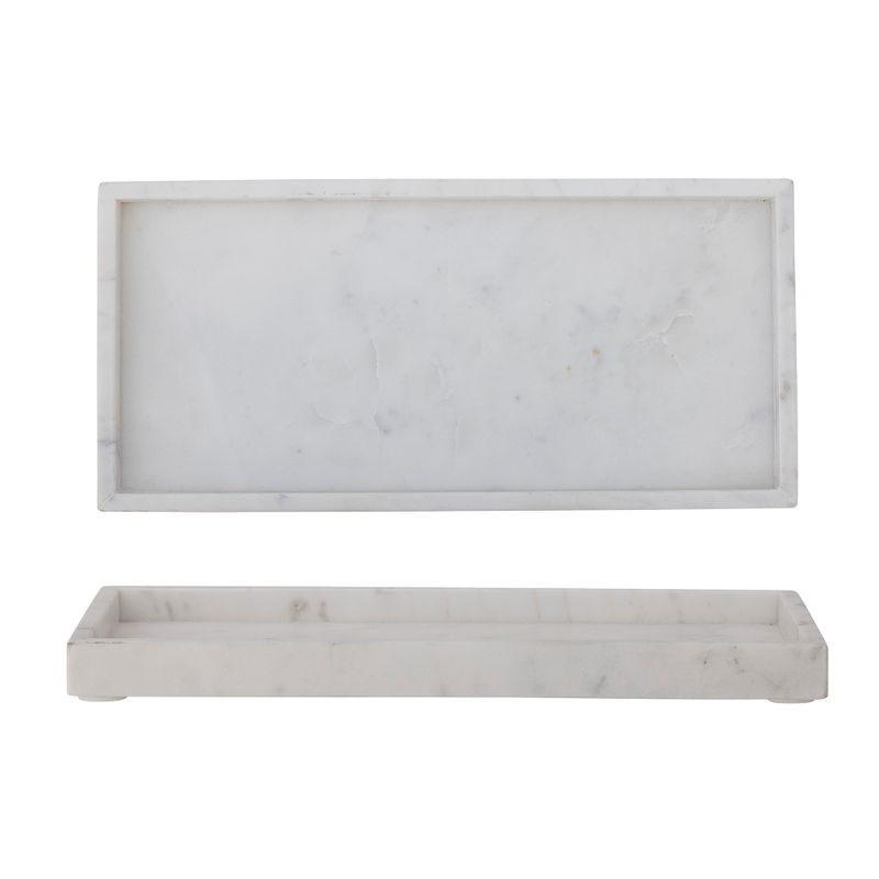 Bricka Vit Marmor Majsa | Bloomingville