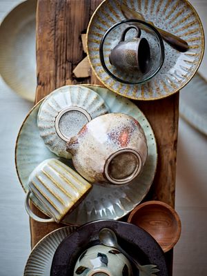 Djup tallrik Natur Stengods | Bloomingville Creative