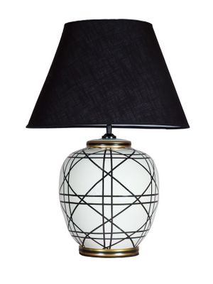 PR Home New York Bordslampa Svartvit och svart 60cm