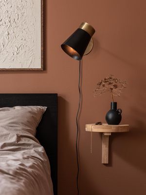 Luna Vägglampa Svart 13cm | PR Home