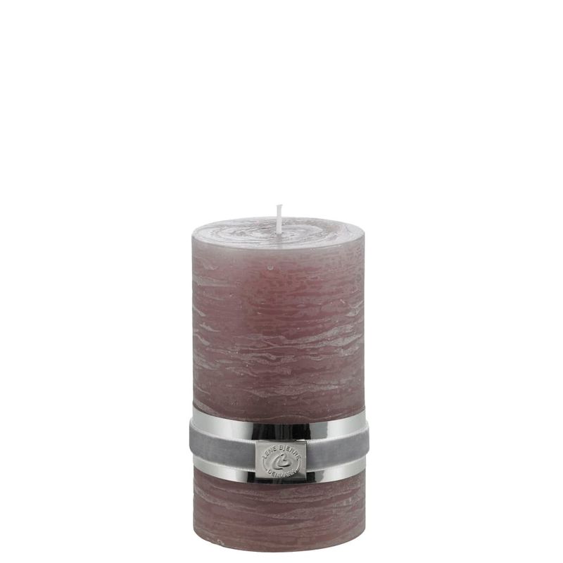Blockljus Rustic Dammig Aubergine Paraffin Lene Bjerre
