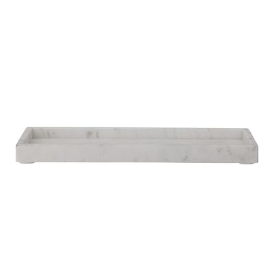 Bloomingville Majsa Bricka Vit Marmor L38 cm
