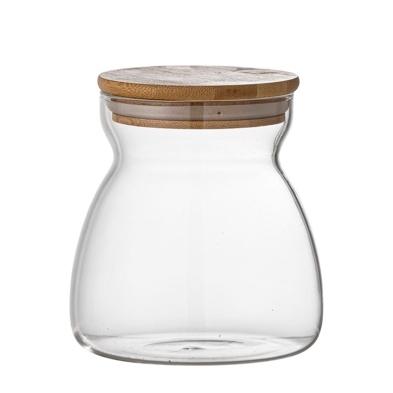 Burk med lock Klar Glas Tinse | Bloomingville