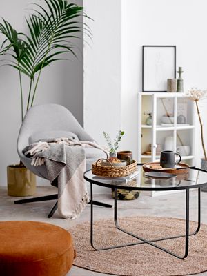 Soffbord Svart Glas Harper | Bloomingville