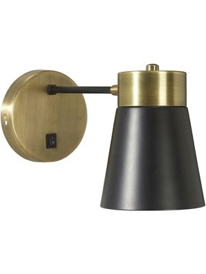 Luna Vägglampa Svart 13cm | PR Home