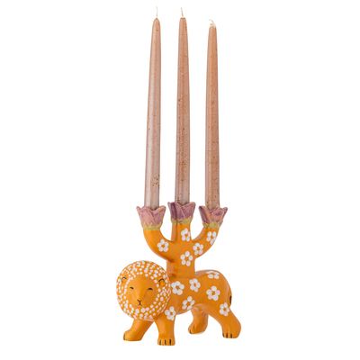 Ljusstake Orange Stengods Lazar | Bloomingville