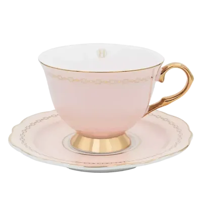 Hilke Collection Kopp med fat - Anima Cielo Rosa