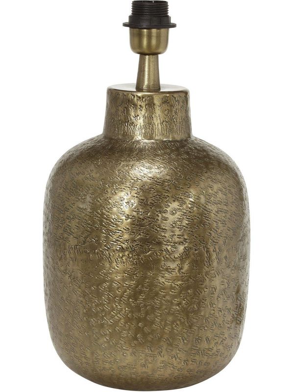 PR Home Henry Lampfot Antikmässing 34 cm