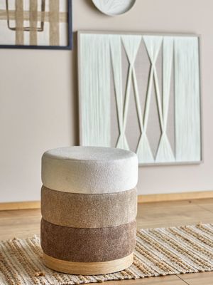 Sittpuff Brun Polyester Bilbao | Bloomingville