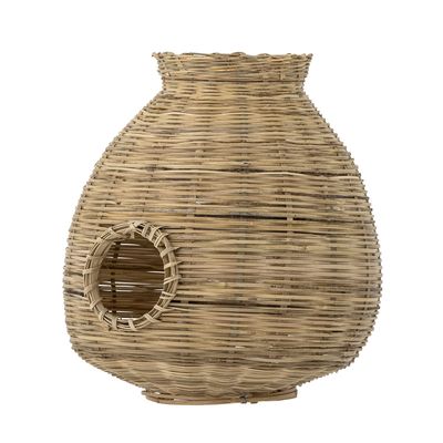 Ottine Lykta m/glas Natur Bambu Ø25cm Bloomingville