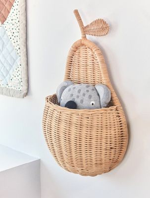 OYOY Päron Väggkorg Natur Rotting