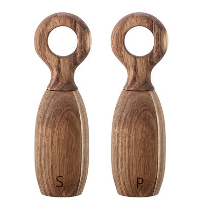 Salt- och pepparkvarn Natur Akacia Martim Set | Bloomingville