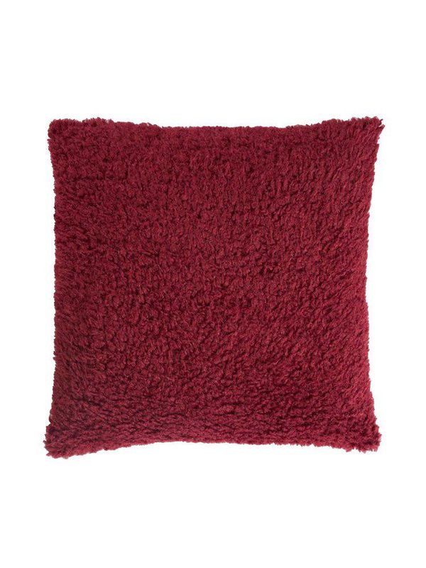 Svanefors Irja Kuddfodral Vinröd 45x45 cm