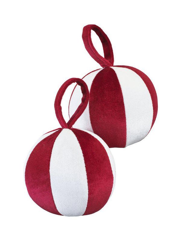 Svanefors Kula Dekoration 2-pack Röd 10 cm