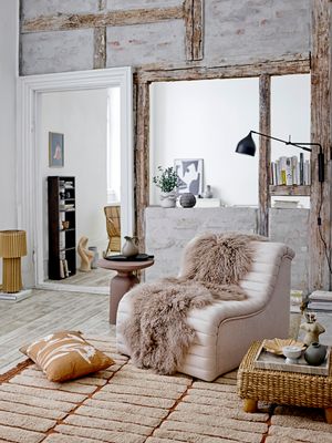 Sidobord Brun Aluminium Millan | Bloomingville