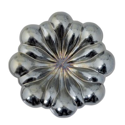 Bloomingville Sheeran Skål, Silver, Stengods Ø31,5xH14 cm