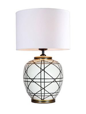 PR Home New York Bordslampa Svartvit 61cm